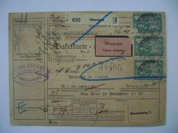 GERMANY - BULLETIN D'EXPEDITION FROM OLBERNHAU TO RIO DE JANEIRO (BRAZIL) ON 1-11-1935 IN THE STATE - Sonstige