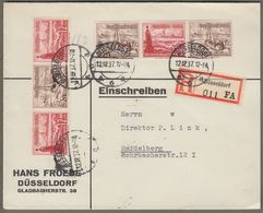 Deutsches Reich: Brief Mit Zusammendruck Mi.-Nr. 754+753+754 WHW Bauten, Gest. !   X - Se-Tenant
