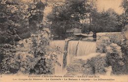 1295"GRESY-SUR-AIX(SAVOIA)EVIRONS D'AIX-LES-BAINS LA CASCADE-LE DEBARCADERE" ANIMATA - Gresy Sur Aix