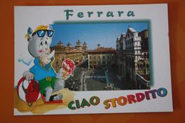 Ferrara / Rhino - Ice Cream - Modern Italian Postcard - Rhinoceros