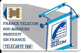 CARTE-PUBLIC-600 AGENCES-120U-Te8.544-SC4Ob-Barre Inf Panneau + Petite-5 Imp 15963-UTILISE-TBE-RARE - 600 Agences