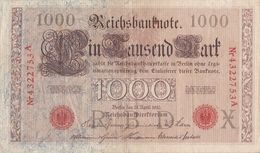 Reichsbanknote; Eintausend Mark - 50 Mark