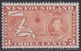 Newfoundland MNH Unitrade # 234 ( Z1 )  Map    Value $ 4.oo - 1908-1947