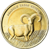 Monnaie, Turquie, Mouflon D'Anatolie, Lira, 2015, SPL, Bi-Metallic - Turkey