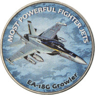 Monnaie, Zimbabwe, Shilling, 2019, Fighter Jet - Growler, SPL, Nickel Plated - Simbabwe