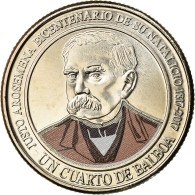 Monnaie, Panama, Justo Arosemena, 1/4 Balboa, 2017, Colorised, SPL - Panama