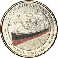 Monnaie, Panama, Premier Passage Dans Le Canal, 1/4 Balboa, 2016, SPL - Panama