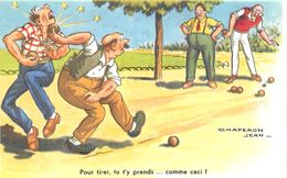 3 Cartes Illustrateurs-  Chaperon Jean La Pétanque Réf 7876 - Chaperon, Jean