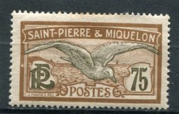 SAINT-PIERRE ET MIQUELON  N° 90 *  (Y&T)  (Neuf Charnière) - Nuevos