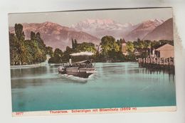 CPA THOUNE (Suisse-Berne) - THUNERSEE : Scherzligen Mit Bluemlisalp 3669 M - Thoune / Thun