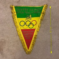Flag Pennant Banderín ZA000496 - Olympics Mexico City 1968 Ethiopia National Committee NOC - Uniformes Recordatorios & Misc
