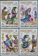 Solomon Islands, 1977, Christmas, Religion, MNH, Michel 342-345 - Iles Salomon (...-1978)