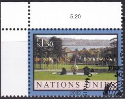 UNO-Genf, 2002, 433, Dauerserie: Ariana-Park, Genf, Used First Day, - Used Stamps