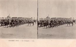 CPA, Guerre  1914, Les Cosaques - Cartes Stéréoscopiques