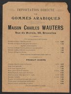 1915 BELGIQUE - PRÉOBLITÉRÉ 1c A GAND  - IMPRIMÉ ILLUSTRÉ PUBLICITÉ  - GOMMES ARABIQUES - Roller Precancels 1910-19