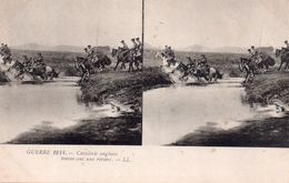 CPA, Guerre  1914, Cavalerie Anglaise Traversant Une Rivière - Cartes Stéréoscopiques