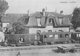 BVA - Gare De Cheseaux 1910 - Lausanne - Echallens - Bercher - LEB - L.E.B.  - Ligne De Chemin De Fer Train - - Bercher
