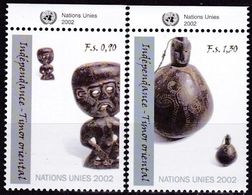 UNO-Genf, 2002, 438/39, Unabhängigkeit Osttimors.  MNH **, - Nuovi