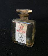 Petit Flacon à Parfum De Collection, 1 ère Taille, Parfumerie Violet, Cuir De Russie - Flacons (vides)