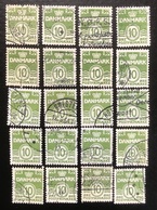 Danmark - D1/10 - 1950 - (°)used - Cijfer ' Golf-type ' No Fluo - Collections