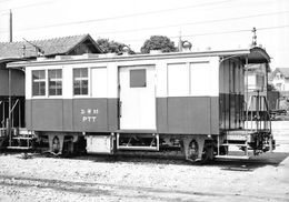 Wagon-poste Zi 93 à Echallens - Lausanne - Echallens - Bercher - LEB - L.E.B. Ligne De Chemin De Fer Train - - Bercher