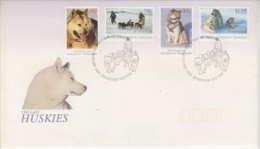 AAT 1994 Huskies 4v   FDC Ca Kingston Tas (48047) - FDC