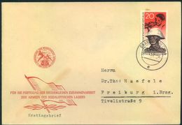 1958, 20 Pfg. "Pappchinese" Auf Brief Ab "GRABOW (MECKL.) 7.11.58 - 9." - Briefe U. Dokumente