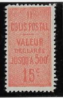 France Colis Postaux N°30 - Neuf * Avec Charnière - Rousseurs B/TB - Ungebraucht