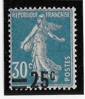 France N°217 - Variété Surcharge Déplacée - Neuf * Avec Charnière - TB - Unused Stamps