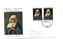 NZ183a / NEUSEELAND - Weihnachten (Christmas) 1962 Mit Madonna Im Paar - Covers & Documents