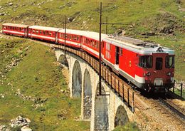 Train Navette Locomotive Deh 4/4 I 55 Brigue - Furka - Oberalp - Bahn FO - F.O Ligne De Chemin De Fer Train - Brigue-Glis 