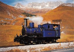 Locomotive à Crémaillère Realp - Furka - Oberalp - Bahn FO - F.O Ligne De Chemin De Fer Train - Realp