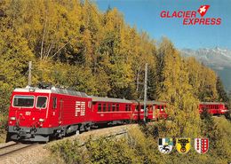 Glacier-Express HGe 4/4 101- Furka - Oberalp - Bahn FO - F.O Ligne De Chemin De Fer Train - Autres & Non Classés