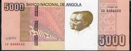 ANGOLA P158 5000 KWANZAS 2012  #CJ     UNC. - Angola