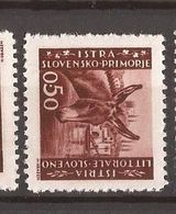 1945  ISTRA SLOVENIA  ITALIA JUGOSLAVIA  FAUNA ASINI  PERF- 10 1-2 -- 11 1-2  INTERESSANT   MNH - Burros Y Asnos