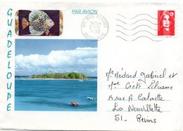 Baie Mahault 1995 Guadeloupe 971 - Flamme à Vagues - Lettre Brief Cover - Storia Postale