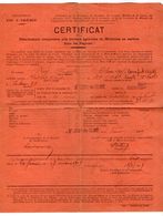 VP17.172 - MILITARIA - GRENOBLE X SAINT JUST DE CLAIX 1919 - Certificat - Soldat A. REY Du 121 è Rgt D'Artillerie Lourde - Documents