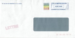 ENVELOPPE "TELEIMPRESSION - PORT PAYE - COURRIER ELECTRONIQUE" - Storia Postale