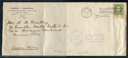 CUBA -N° 181 / LETTRE AVION AVEC O.M. LA HAVANE LE 28/10/1927 POUR KEY WEST - VOL MULLER N° 3 - TB - Lettres & Documents