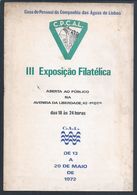 Catálogo Da 3ª Exposição Filatélica Da Companhia Das Águas De Lisboa, Em 1972. Aqueduto Das Águas Livres. Logo Da CAL - Livre De L'année
