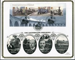 2012 The Locomotive Builders / Classic Trains Of Scotland Miniature Sheet First Day Cover. Railway View, Birmingham FDC - 2011-2020 Ediciones Decimales