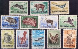 ROMANIA - BEER- RABIT - DEER - BIRDS - **MNH - 1956 - Pfauen