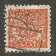 POLAND. 20g POSTAGE DUE USED GRANICA - Segnatasse