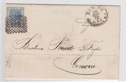 Italien Um 1870 Brief Mit EF In Die Schweiz - Autres & Non Classés