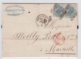 Italien Um 1870 Brief Mit MEF Nach Marseille - Autres & Non Classés