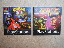 Notice Jeu Crash Bandicoot 2 Et Warcraft 2 Sur Playstation 1 - Autres & Non Classés