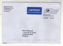 Enveloppe DEUTSCHE BUNDENPOST ALLEMAGNE Oblitération BRIEF KILOTARIF Port Payé - Machines à Affranchir (EMA)