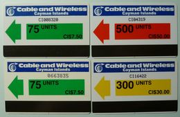 CAYMAN ISLANDS - Cable & Wireless - Autelca Collection - Group Of 4 - Used / Mint - Iles Cayman