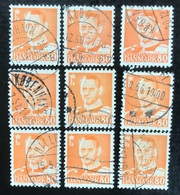 Danmark - D1/12 - 1953 - (°)used - Koning Frederik IX - Collections