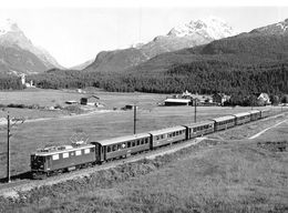 BVA - Celerina Vers Samaden Ge 4/4 609 - Rhätische Bahn - RhB - R.h.B. Ligne De Chemin De Fer Train - Celerina/Schlarigna